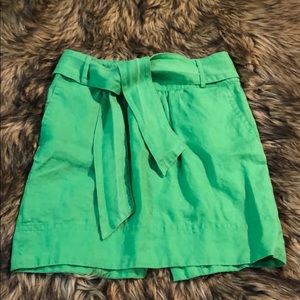 Banana Republic Green Linen Skirt Sz 2